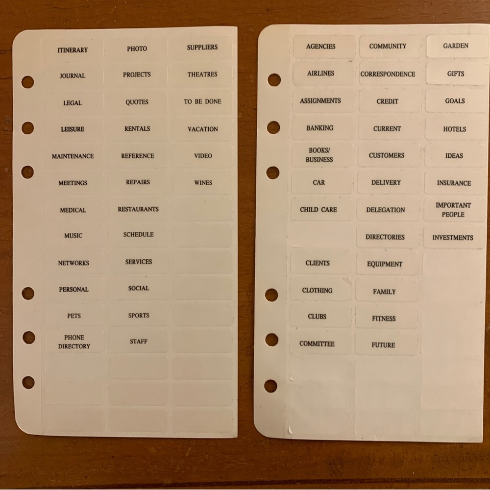 Free item: labels